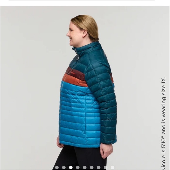 Cotopaxi Women’s XL Fuego Down Jacket Puffer Puff Blue Green NWT Abyss Lake - Picture 8 of 15